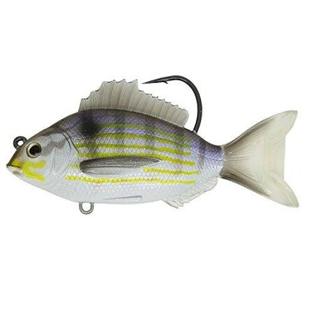 Livetarget Pinfish Swimbait, 312, 50 Hook, 34 Oz SilverViolet, Medium Slow Sinking PFS93MS718